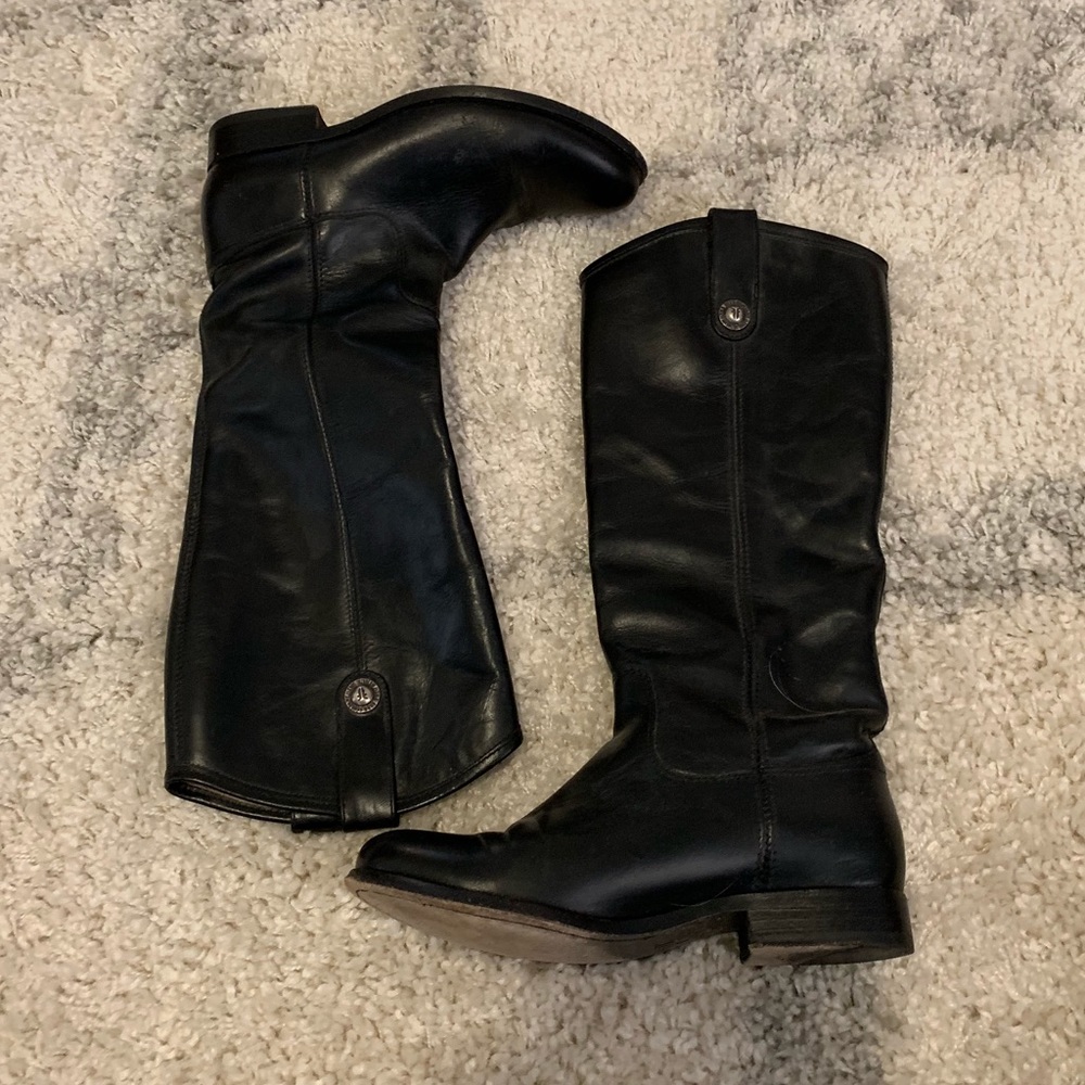 Frye Melissa Button - Black - 6.5
